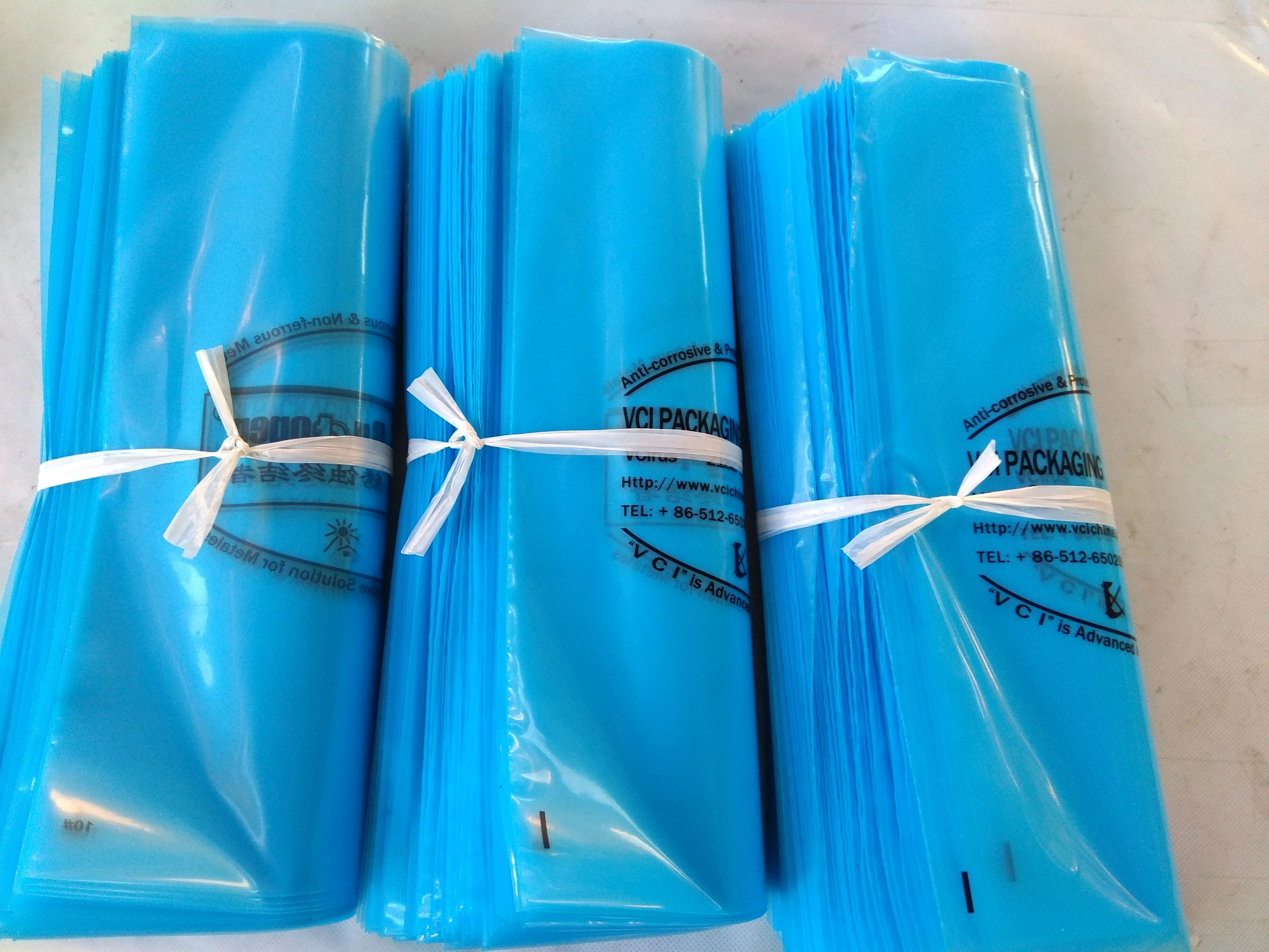 Mechanical equipment packaging plastic bags VCI anti humidity  corrosion vci poly bags