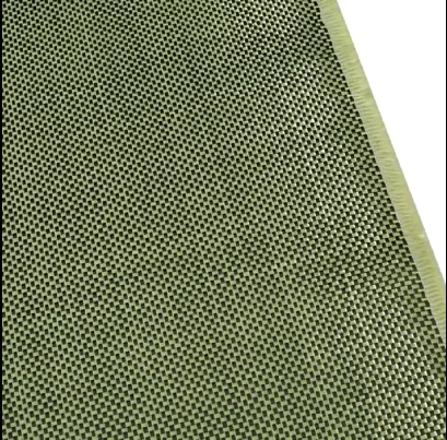 210g Yellow Carbon Fiber Fabric customized Kevlar Carbon Fiber Cloth kevlar carbon