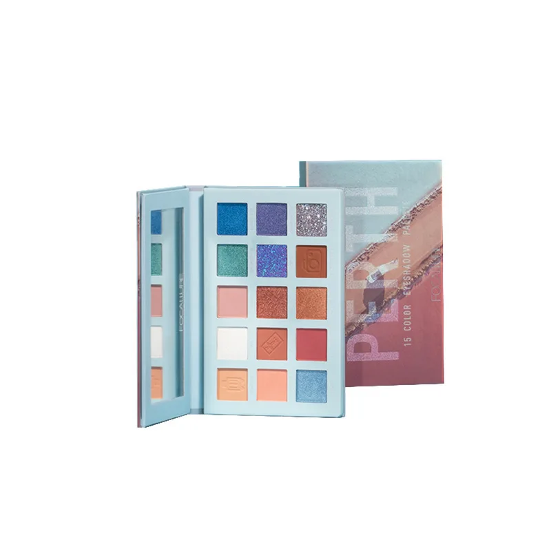 Empty magnetic makeup eyeshadow palette wholesale/Printed recycled cardboard eye shaodw case/Paper eyeshadow palette packaging