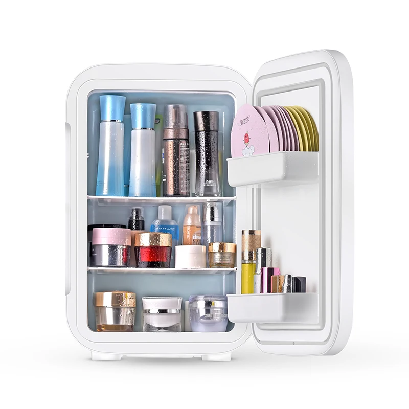 25L Wholesale customized color milk mini refrigerator makeup cosmetic fridge for hotel