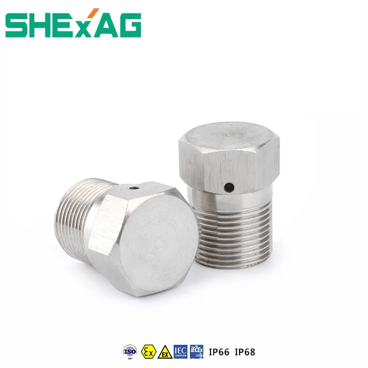 China Metal Explosion Proof Drain breather IP66 for light fixture/electrical equipment