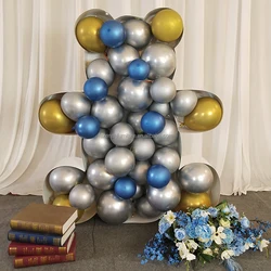 Birthday Party Decor Custom Mosaic Letter Star Alphabet Metal Stand DIY Balloon Frame Number