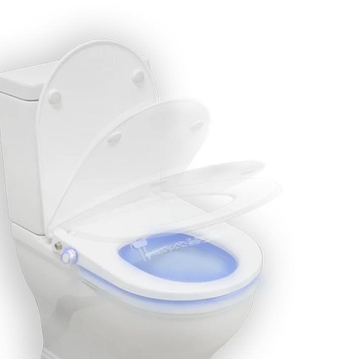 d shape toilet seat with bidet dual nozzle bidet toilet seat slow close