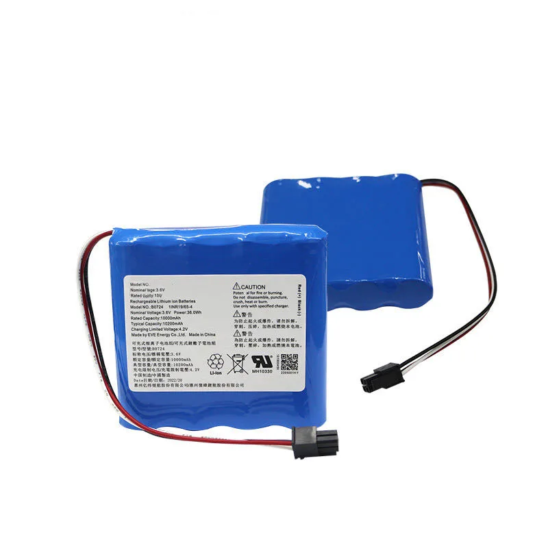 Mass Production Manufacturer factory sales Li-ion battery 10000 mah 3.6V large-capacity battery pack