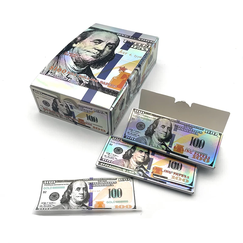 dollar style Custom printed smoking rolling papers new product cigarette rolling paper