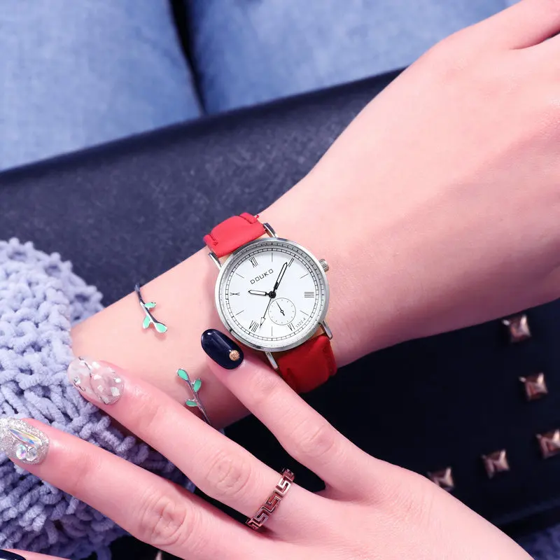 Chinese Wholesale OEM ODM Privite Brand High Quality Quartz Wrist Watch Creative Unique Design Leather Women Wrist Watch
