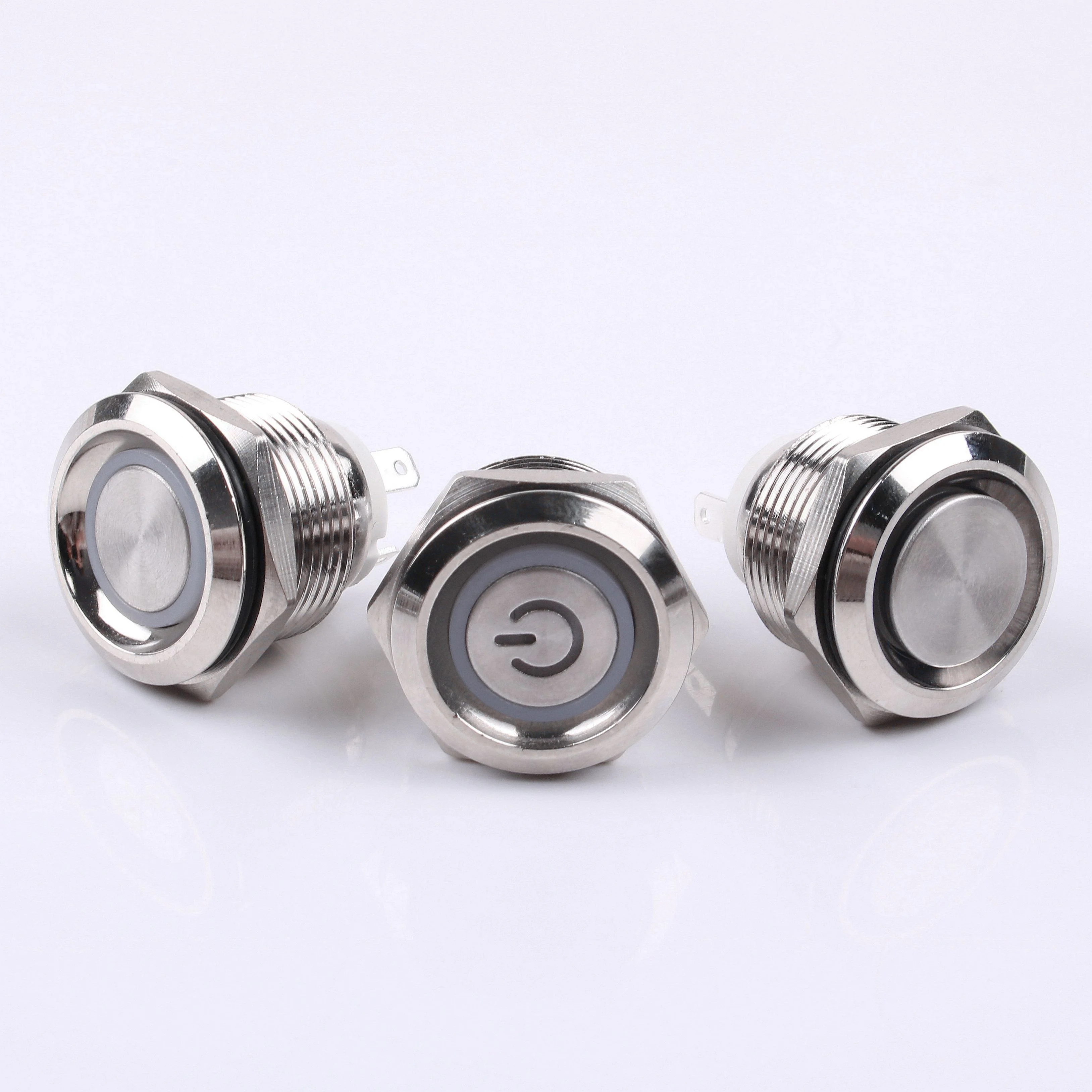 19mm metal push button switch 6A high current short Latching point modified miniature waterproof button