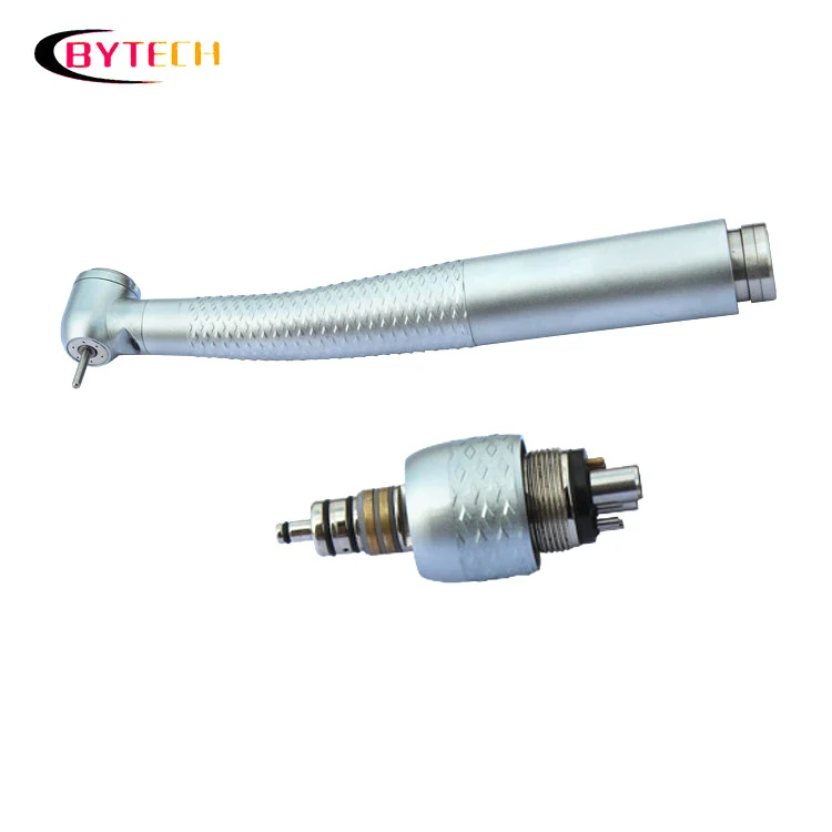 New design 3 spray water push button dental led fiber optic quick coupling dental handpiece