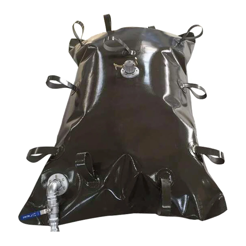 Custom camping equipment portable 50L 100L PVC fuel bladder Small capacity collapsible oil storage tank