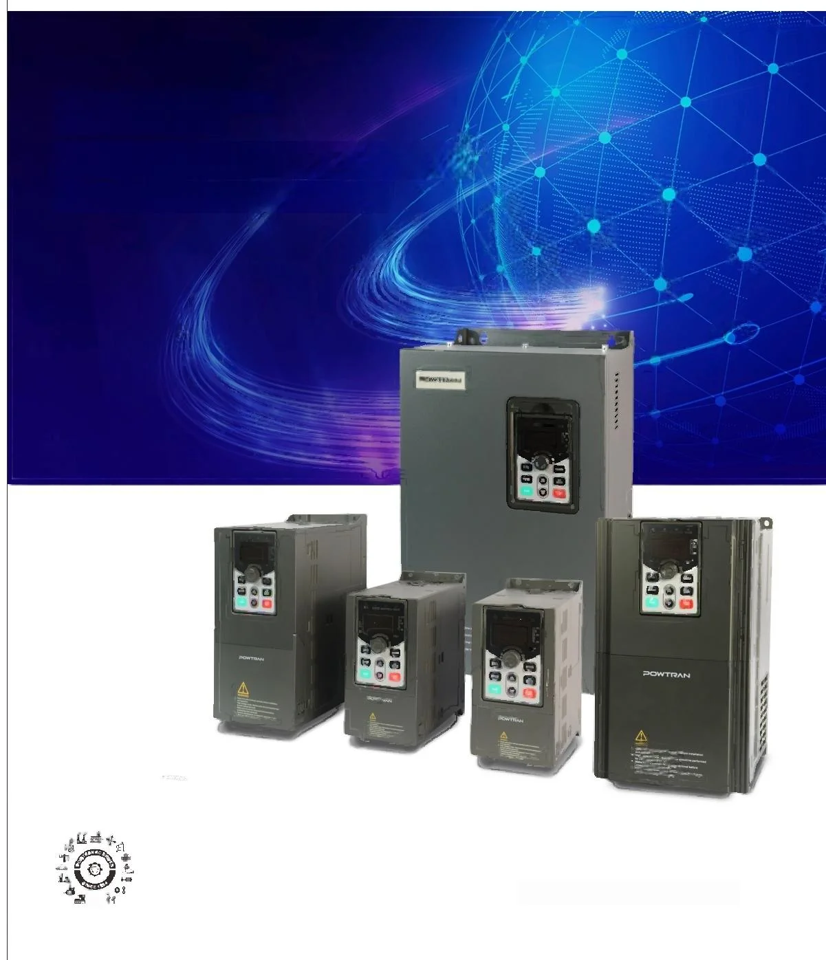 Powtran Hot Sale 7.5hp 5.5kw Single Phase to Three Phase Closed Loop 50Hz Frequency Converter for AC Drive