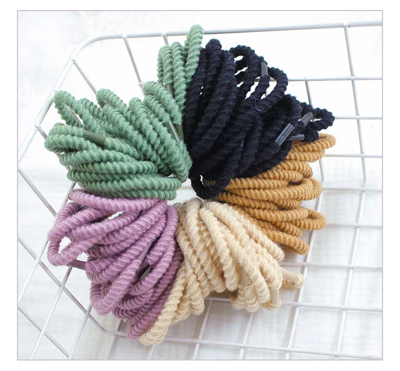 Wholesale factory price  Simple colorful elastic rubber hair bands  for daily life