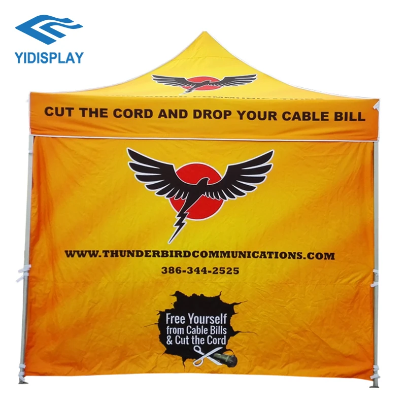 High Quality Custom Wholesale 4X8 6X10 Curved Canopy Wall Pop Up Tent