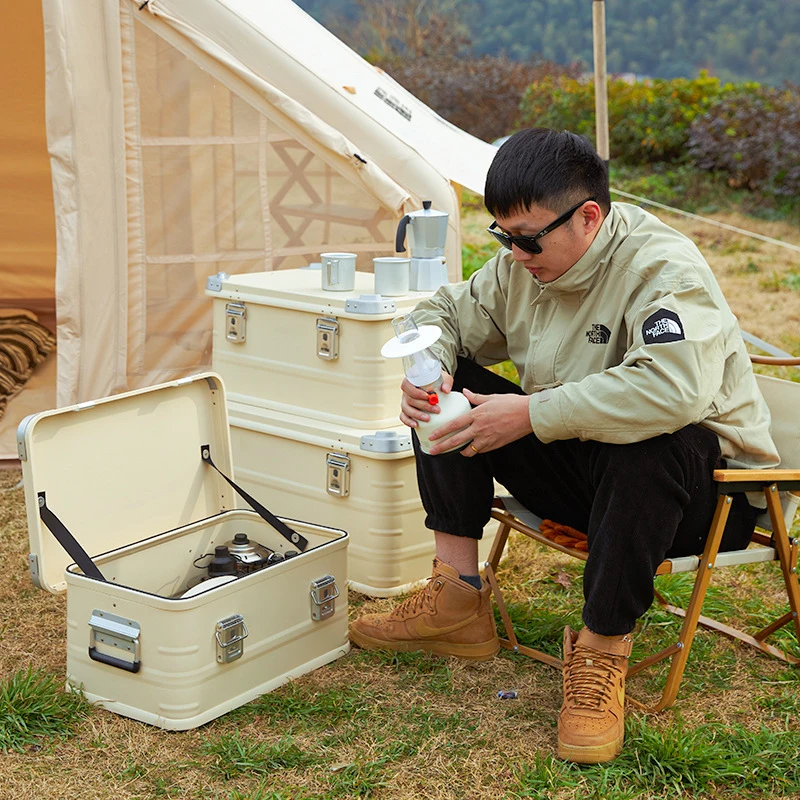 Aluminum Tool Box Outdoor Camping aluminum Overlanding Boxes Car Roof Boxes Cargo Cases