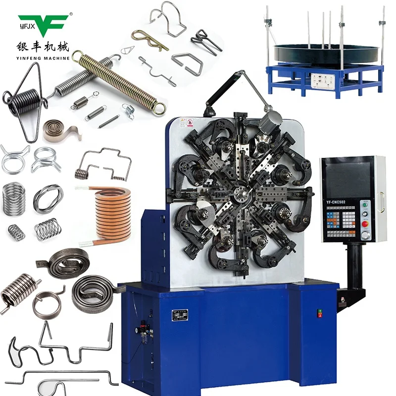 YF 8335 0.2mm-3.5mm union spring coiling machine,metal spring clip machine,cnc multifunction spring making forming machine