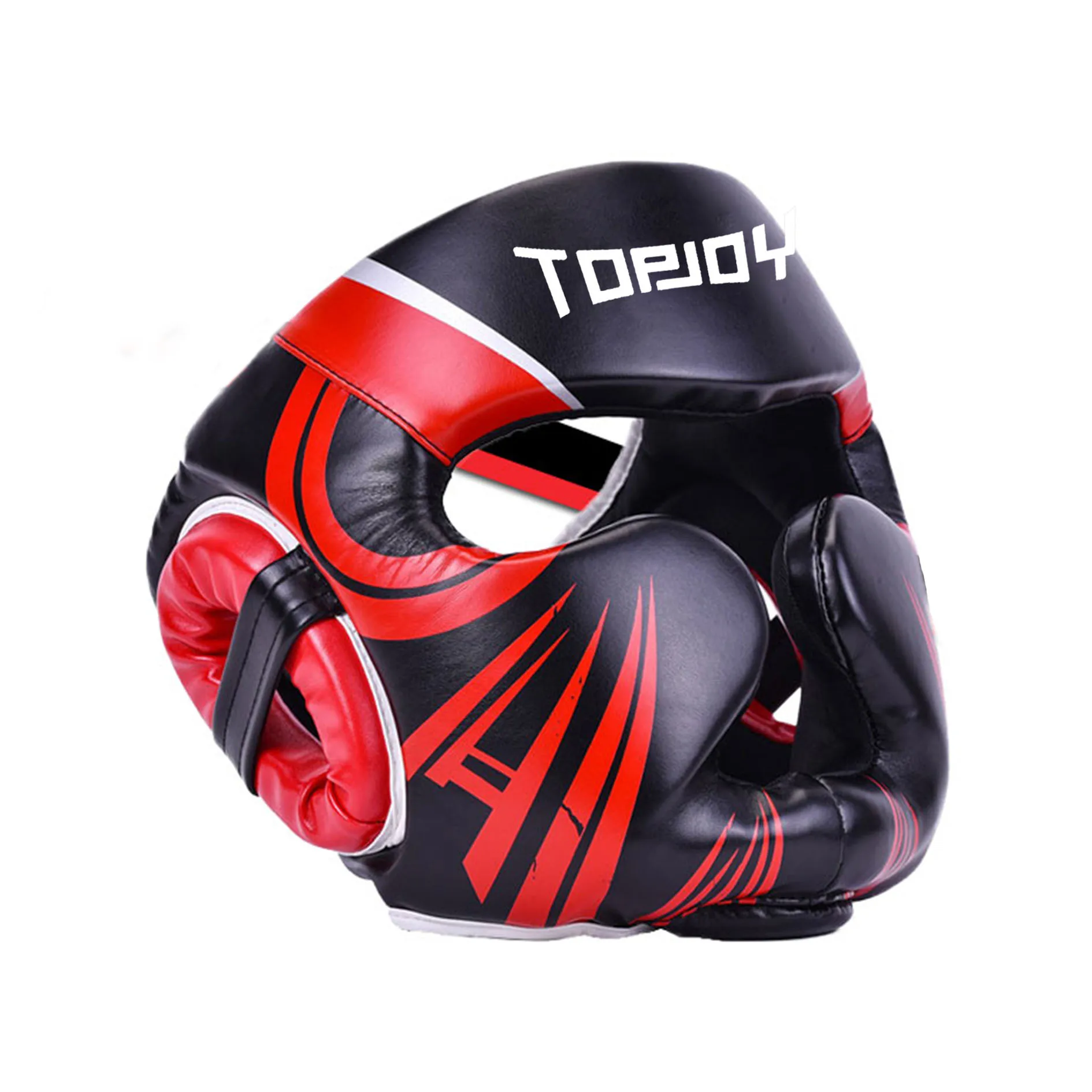 Оптовая продажа профессиональный красный головной убор для взрослых спарринговый шлем боксерская защита