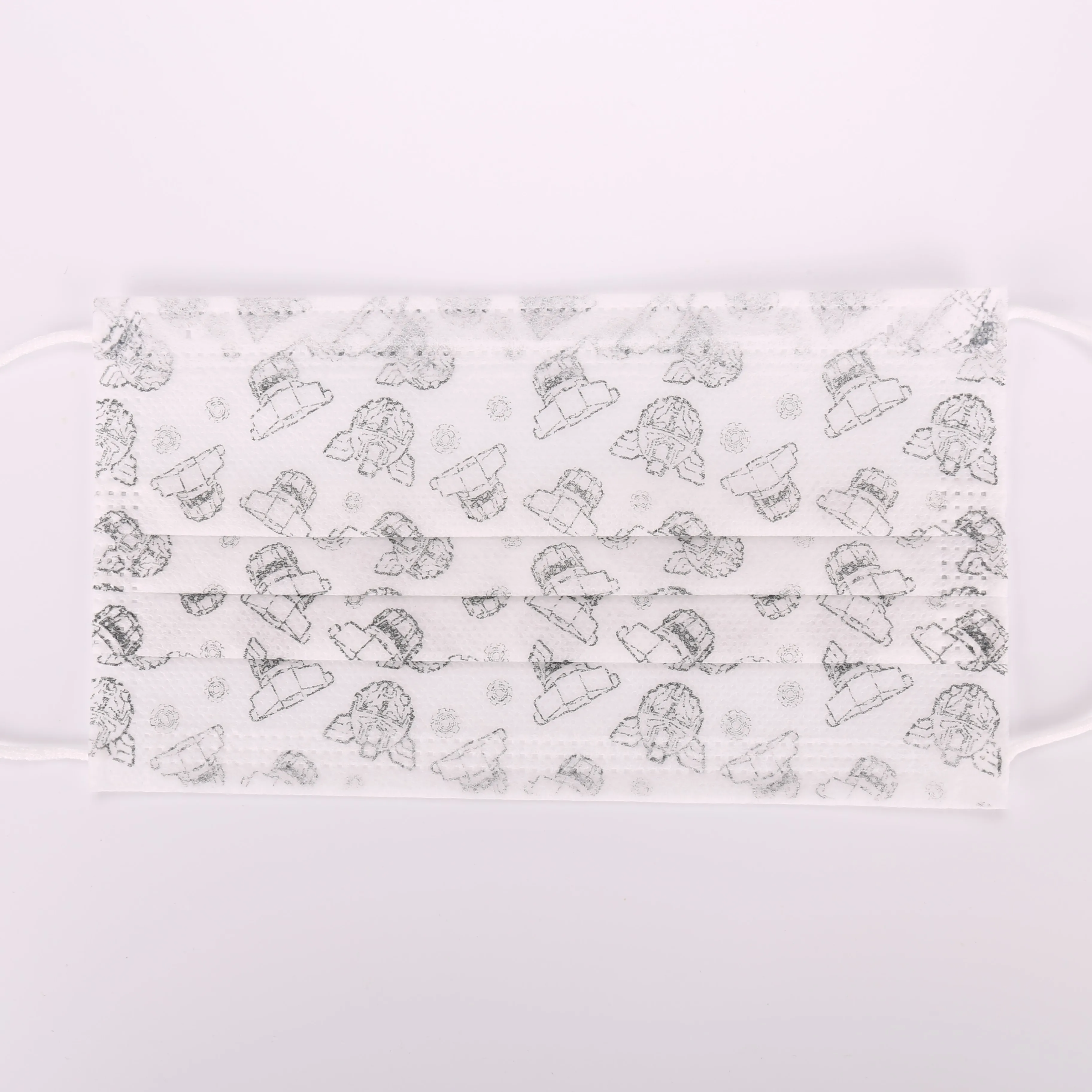 Wholesale Eco Friendly Custom Design Printed Disposable 3-ply Personal Protection Face Mask with Logo