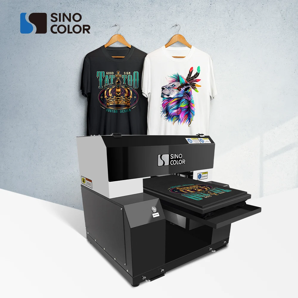 High Quality A3 Size print Head Desktop Manual Direct T Shirt DTG Textile Printing Machine Printer For Any Color Garment