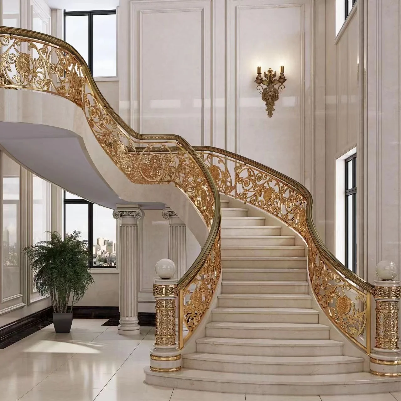 aluminum staircase handrail design professional wholesaler made metal material fiberglass stair railing stair railing iron half