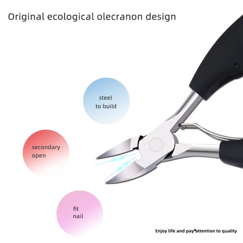 Hot Sale Stainless Steel Manicure Fingernail & Toenail Scissors Nail Clipper Nipper Dead Skin Plier