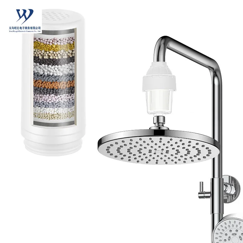 cheap price 15stages shower water filter head to remove chlorine vitamin shower filter