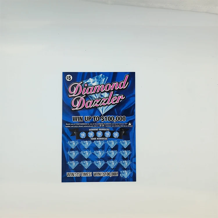 Manufacturer wholesale lottery scratch card best instant win Paper printing custom Scratch Off lottery tickets