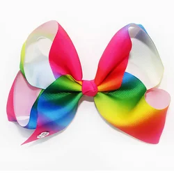 Factory Custom Lovely 8 Inch Big Size Jojo Ribbon Hair Bow