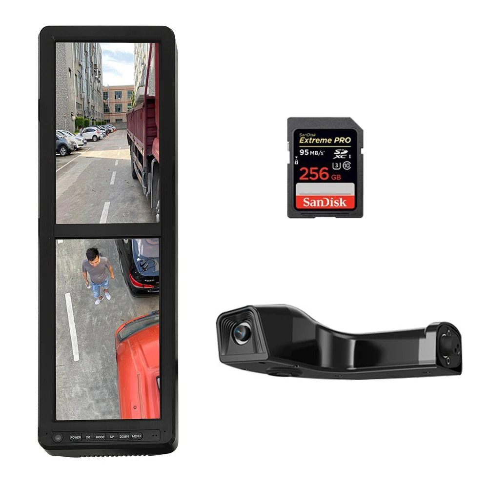 15 88 дюймов Сплит E-зеркало вертикальный монитор комплект встроенный DVR BSD с двойным объективом 1080P Starlight монитора камеры для грузовика автобуса