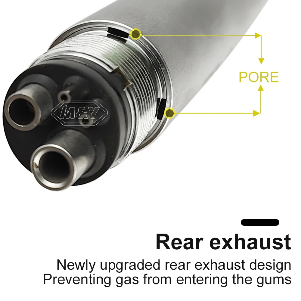 Dental 45 Angle Ring Shadowless Light LED Surgical High Speed Handpiece Push Button Single Water Spray E-generator Air Turbine