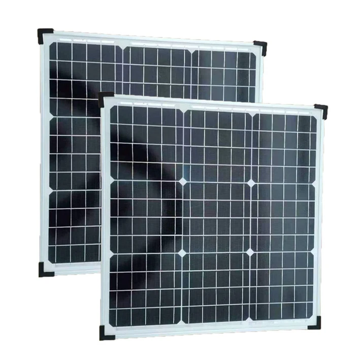 50W 100W Square Solar Cell Panels Monocrystalline 100 watt Solar Panels for sale