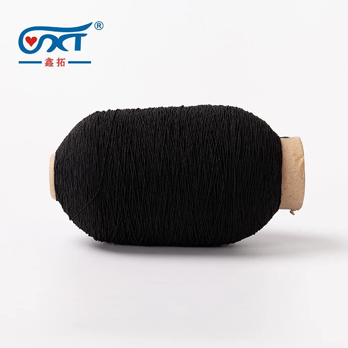 140/75/75  double covered rubber yarn elastic100% polyester thread
