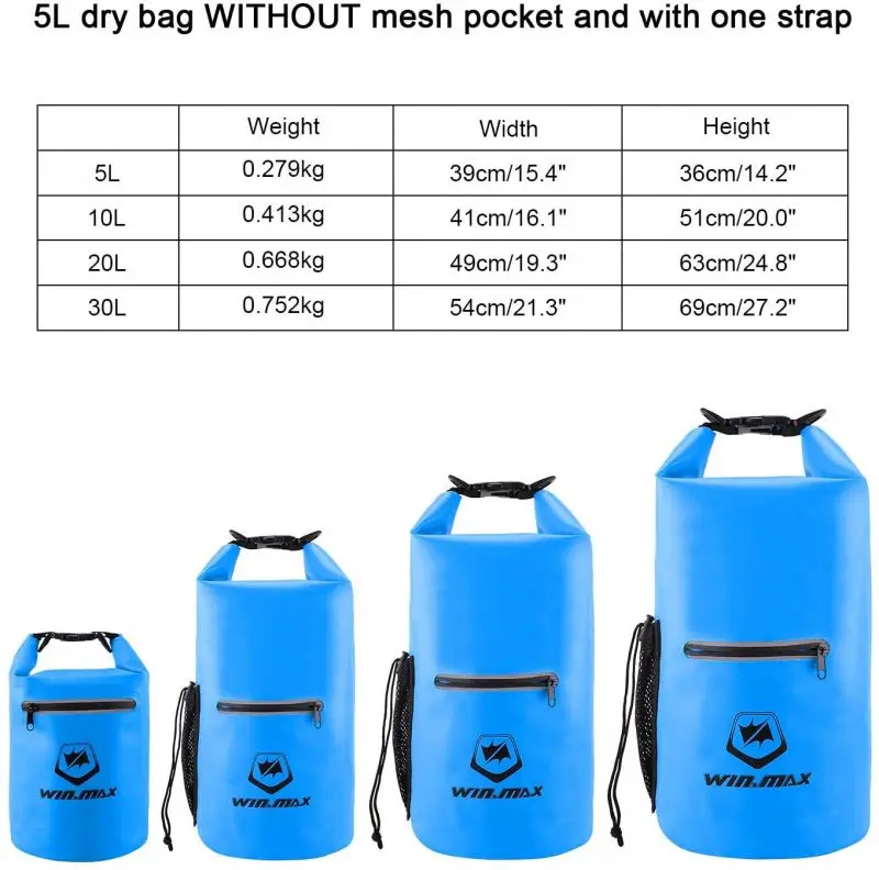 25L inflatable waterproof backpack dry bag for kayak swimming boating fishing