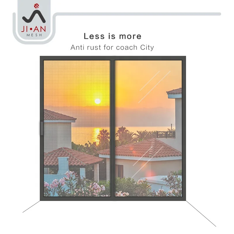 304 Mosquito mesh ss black colour Invisible screen/Mosquito black net ss mesh/stainless steel black coated wire ss mosquito mesh