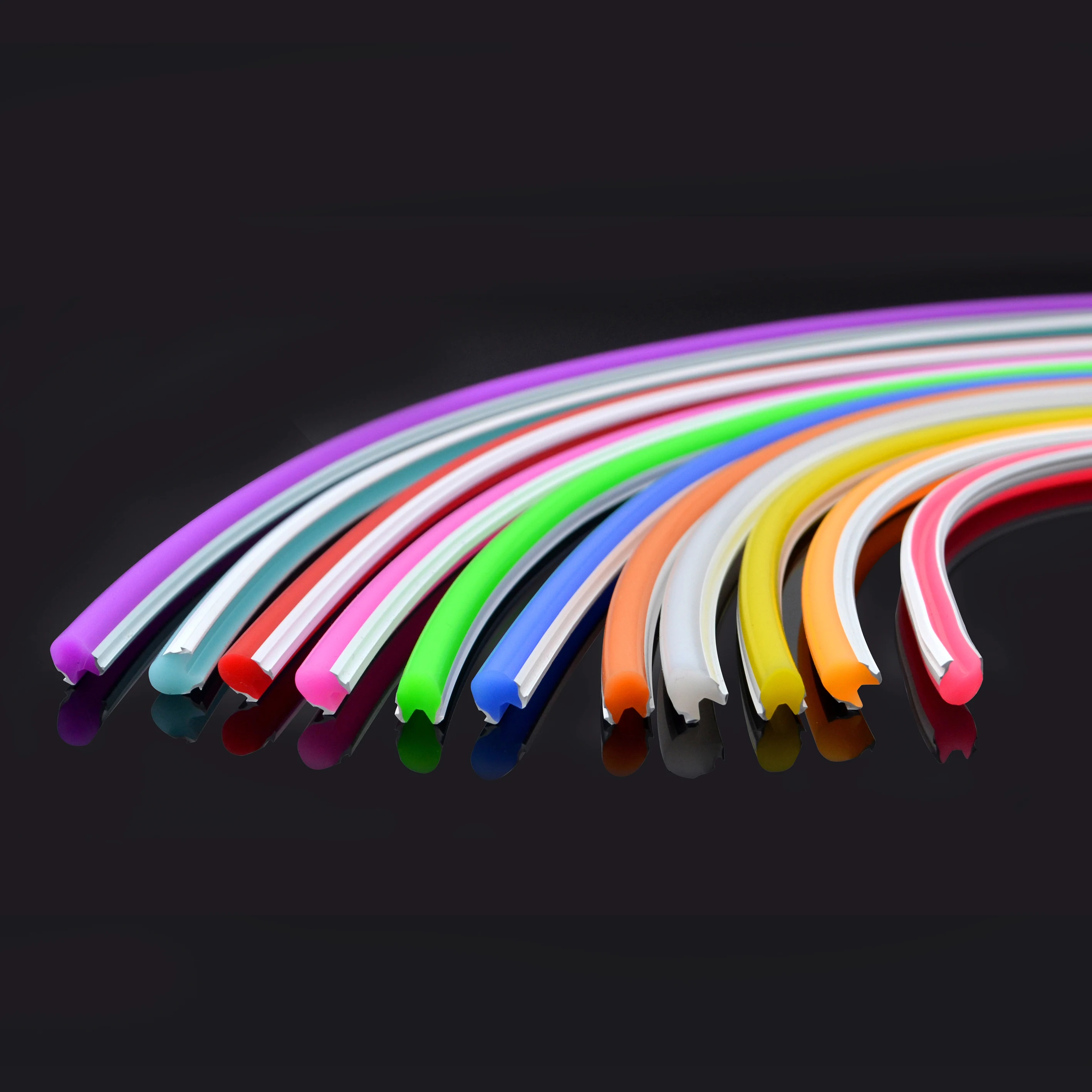Popular 6Mm 10Mm Cut Point Flexible Strip Light 12V Silicone Tube Flex Neon Sign Custom Logo Led Neon Strip
