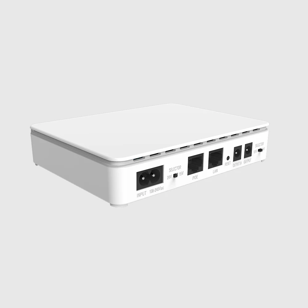 Poe 15V 24V Резервное копирование маршрутизатора онлайн Push источник бесперебойного питания UPS