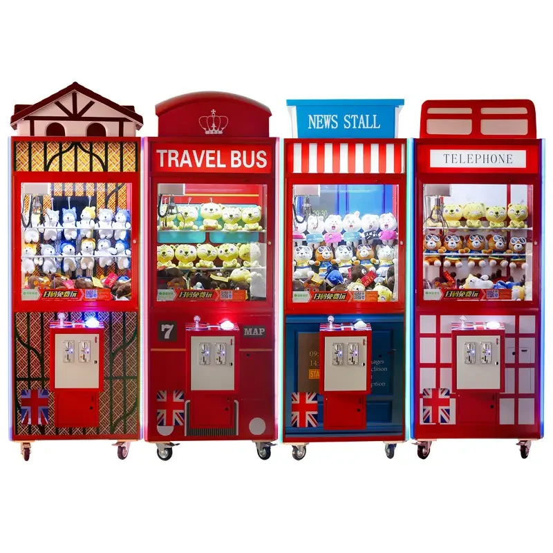 Amusement Coin Operated Windmill Claw Machine Arcade Mini Crane Claw Grab Machine For Sale