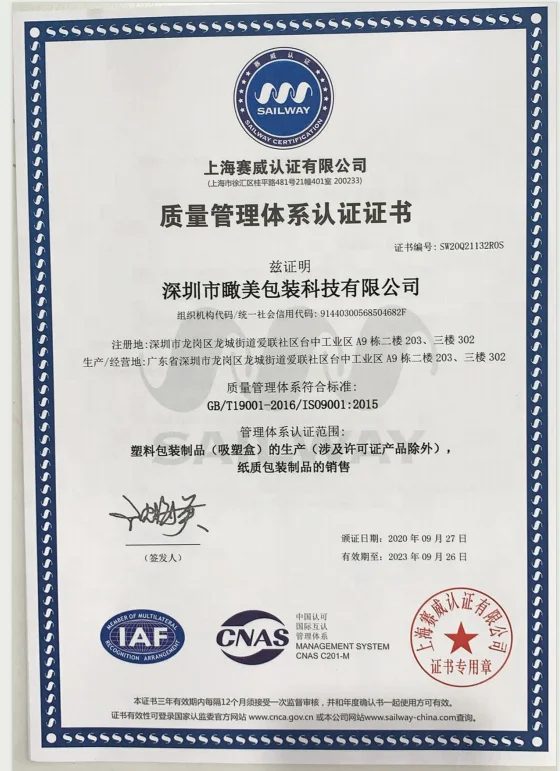 good quality wholesale Blister Clamshell packaging factory custom