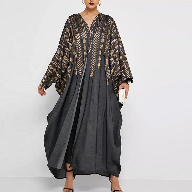 Fashion design embroidered abaya muslim women dresses islamic clothing dubaiubai