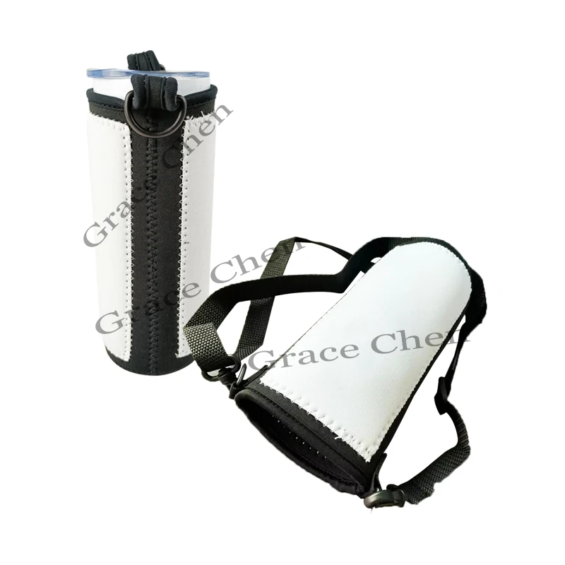 15 20 30 унций нержавеющей стали Изолированная вакуумом кружка сублимации заготовки прямые узкие стаканы чашка неопреновый держатель для бутылки с