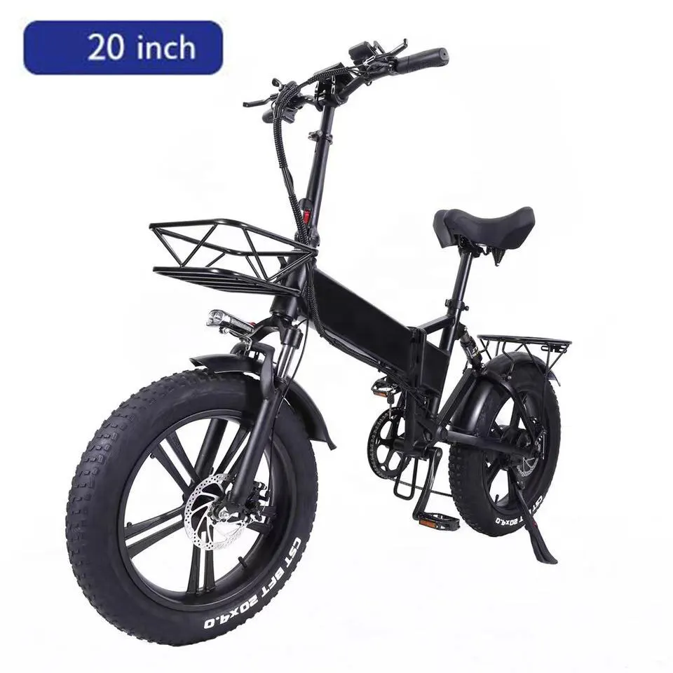 EU склад Ebike, электрический велосипед с толстыми шинами, 20-дюймовый Электрический складной велосипед с полной подвеской, 250 Вт/500 Вт/750 Вт