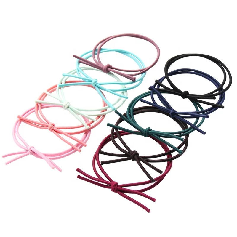 Wholesale elastic 3mm twisted elastic red cord for gift packaging