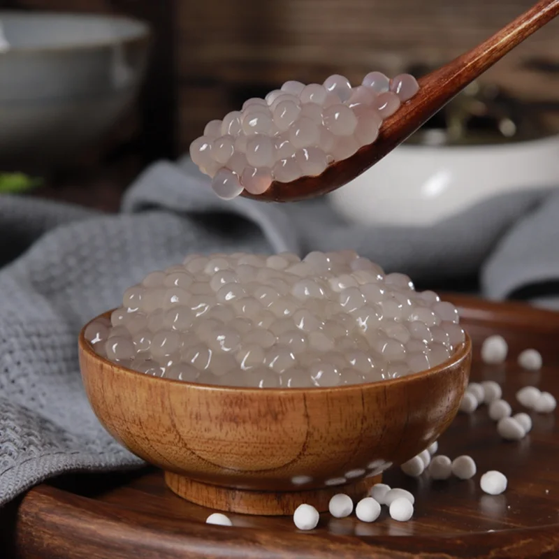 1kg High Quality Natural White Sago Seeds 3mm-4mm for Food and Beverage Ingredients