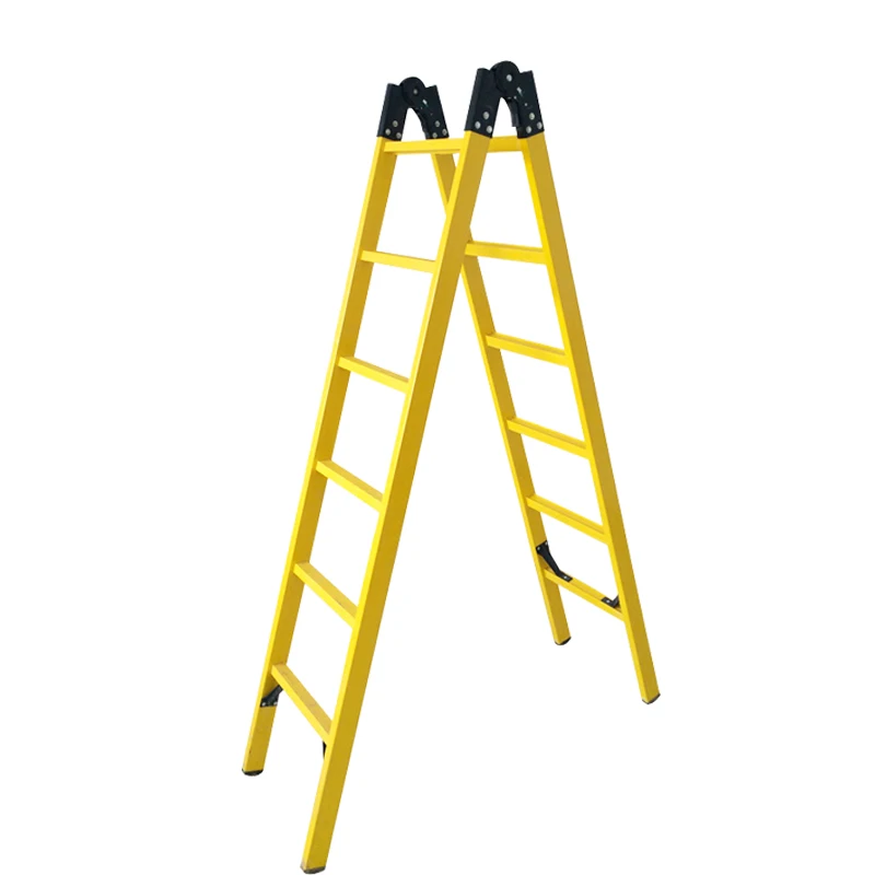 Insulated fiberglass step ladder frp stair ladder folding fiberglass ladder