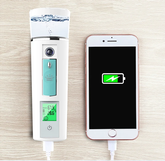 Custom Logo Portable Beauty Nano Spray  Facial Steamer Vapor Machine Cum Steamer Vaporizer