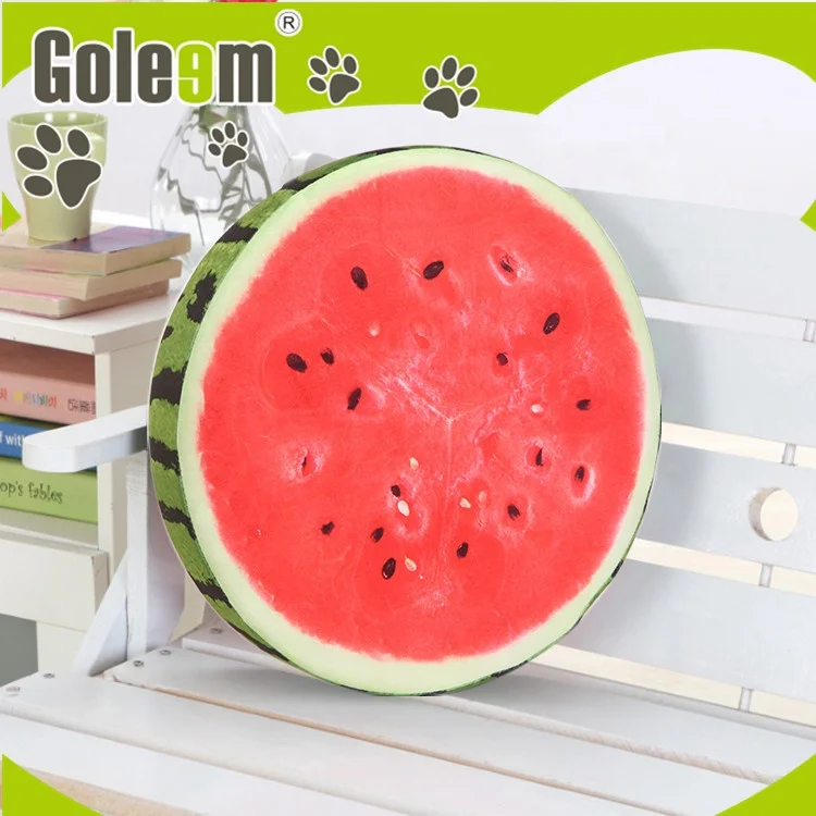 
Oem custom fruit cushion cover for watching tv fruit shaped cushion short plush fabric 