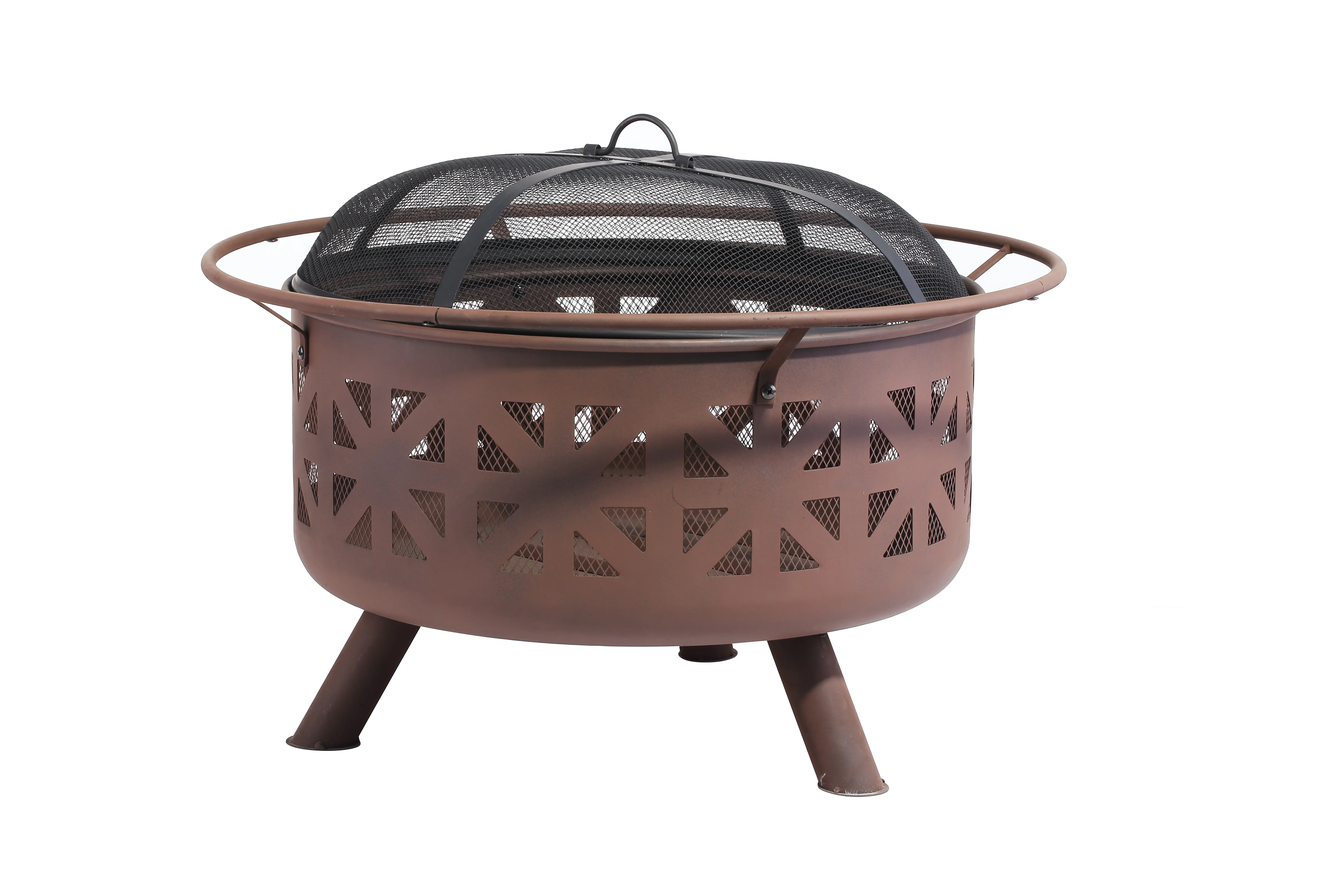 
Black Fire Pit Steel Patio Garden Heater Outdoor fire pit 