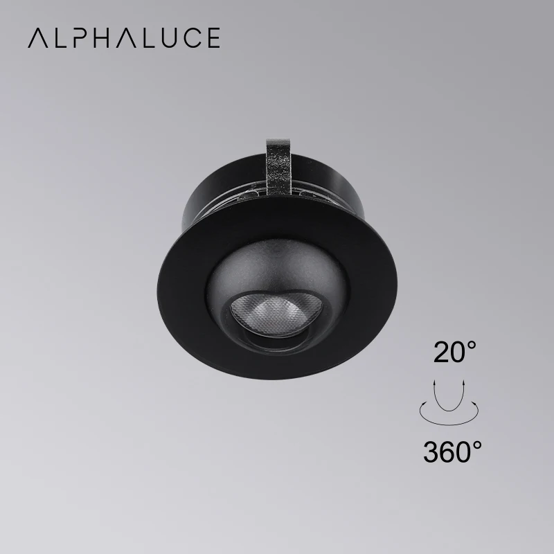 1W Modern Rotatable Led Downlight Celi Anti Glare Cabinet Adjust Downlight Recessed Adjustable New Design Eyeball Spot Light Led