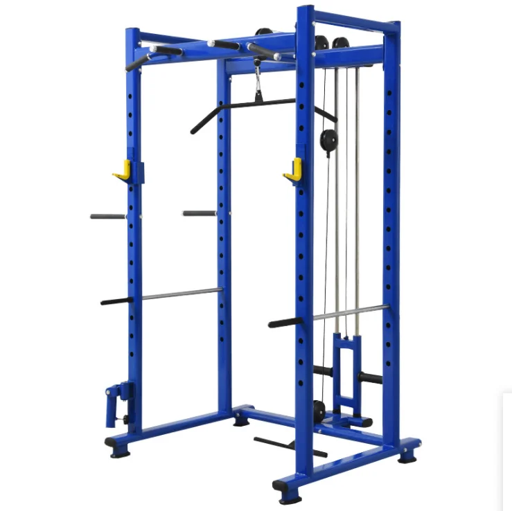 Squat power rack commercial multifunctional smith machine gym equipment Sport fitness squat rack cage
