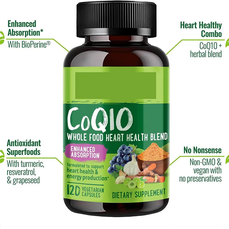 OEM Private Label Bulk coenzymes q10 capsules Water Soluble q10 coenzyme Softgel capsule