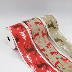 Ribbons manufacturers Custom Christmas gift ribbon and bows  For decoration and gift packing ribbons