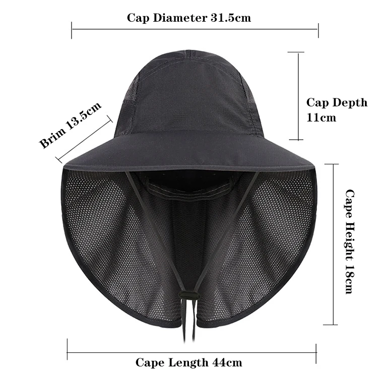Quick-drying Waterproof UV Protection Sun Hats Fishing Bucket Hat Sports Outdoor Caps Unisex Mountaineering Hats Caps